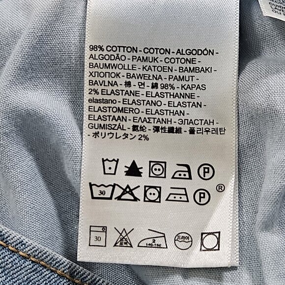 Levi's Jeans Womens 20W  Blue High Waist Tapered Cropped Raw Hem Wedgie Skinny - Picture 12 of 16